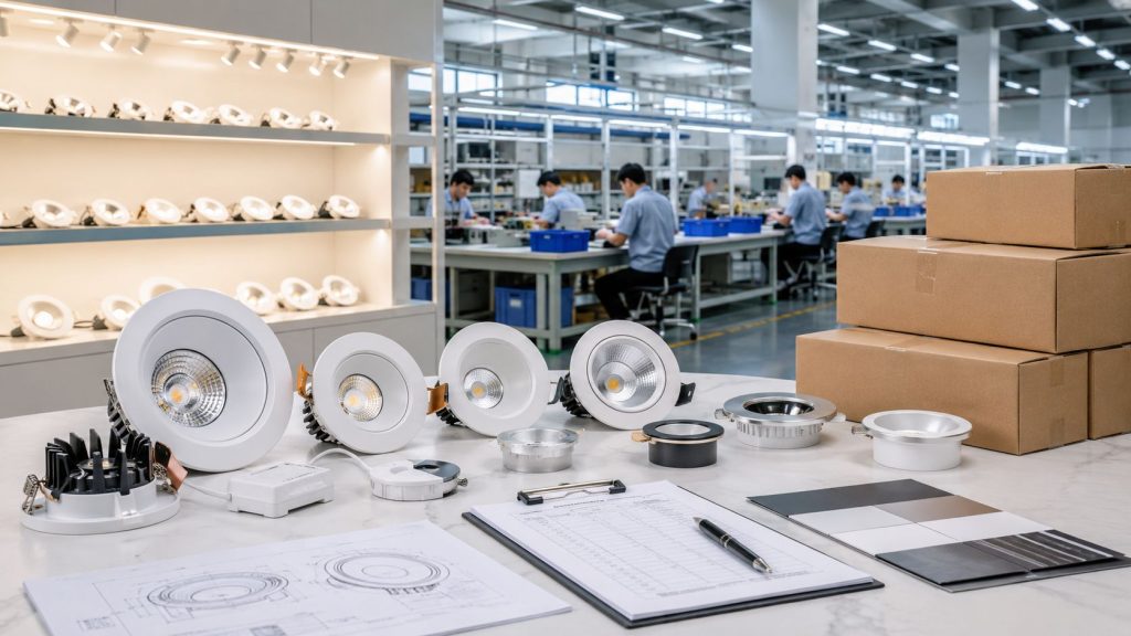 How to Source LED Down lights from a China Manufacturer for Wholesale and Project Orders
