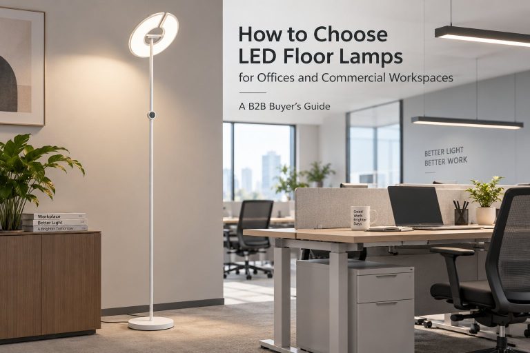 How to Choose LED Floor Lamps for Offices and Commercial Workspaces A B2B Buyer’s Guide